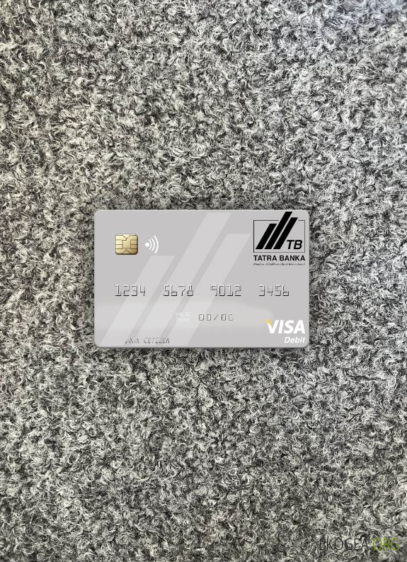 Slovaquie Tatra Banka carte de débit visa photolook ,